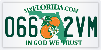 FL license plate 0662VM