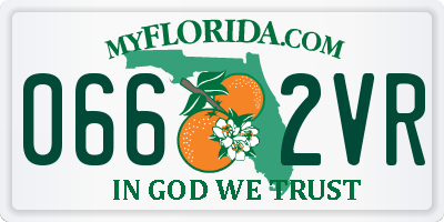 FL license plate 0662VR