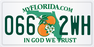 FL license plate 0662WH