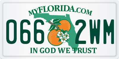 FL license plate 0662WM