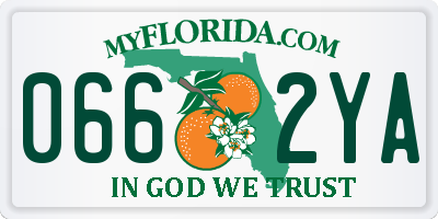 FL license plate 0662YA