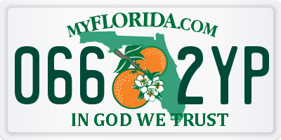 FL license plate 0662YP