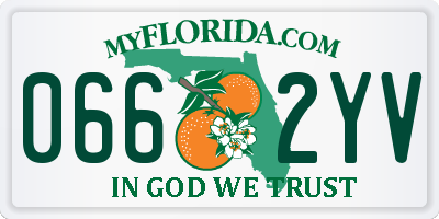 FL license plate 0662YV