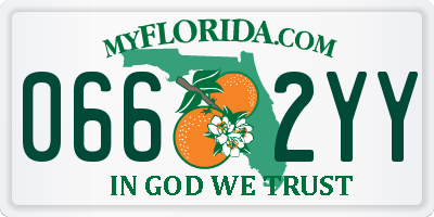 FL license plate 0662YY
