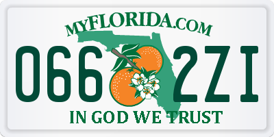 FL license plate 0662ZI