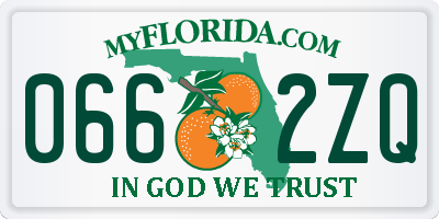 FL license plate 0662ZQ