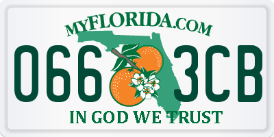FL license plate 0663CB