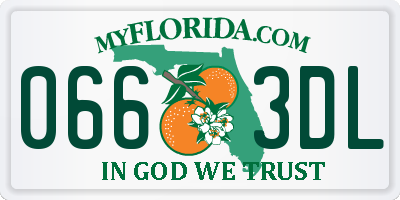 FL license plate 0663DL
