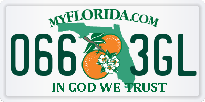 FL license plate 0663GL