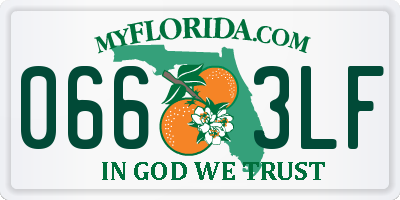 FL license plate 0663LF