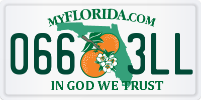 FL license plate 0663LL