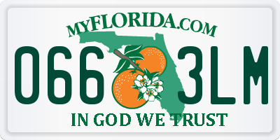 FL license plate 0663LM
