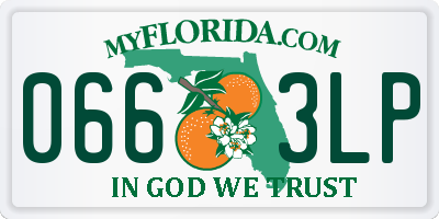 FL license plate 0663LP