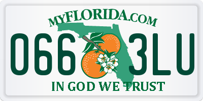 FL license plate 0663LU
