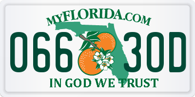 FL license plate 0663OD