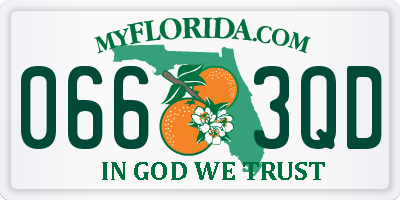 FL license plate 0663QD