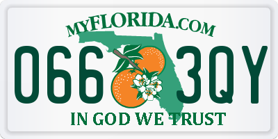 FL license plate 0663QY