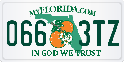 FL license plate 0663TZ