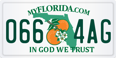 FL license plate 0664AG