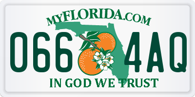 FL license plate 0664AQ
