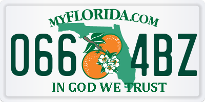 FL license plate 0664BZ