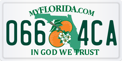 FL license plate 0664CA