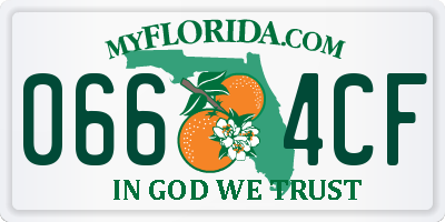 FL license plate 0664CF