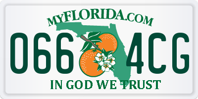 FL license plate 0664CG