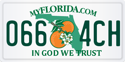 FL license plate 0664CH
