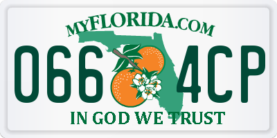 FL license plate 0664CP