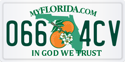 FL license plate 0664CV