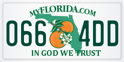 FL license plate 0664DD