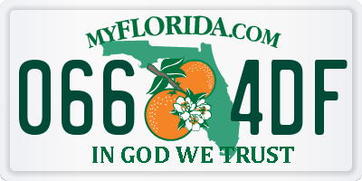 FL license plate 0664DF