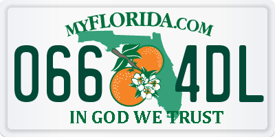 FL license plate 0664DL