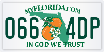 FL license plate 0664DP
