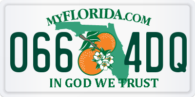 FL license plate 0664DQ