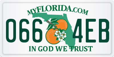 FL license plate 0664EB