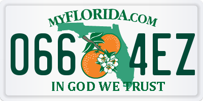FL license plate 0664EZ