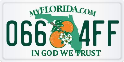 FL license plate 0664FF