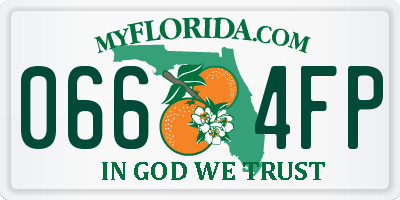 FL license plate 0664FP