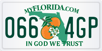 FL license plate 0664GP