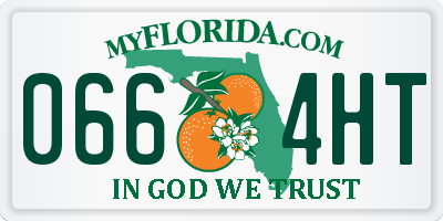 FL license plate 0664HT