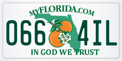 FL license plate 0664IL