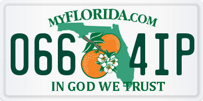 FL license plate 0664IP