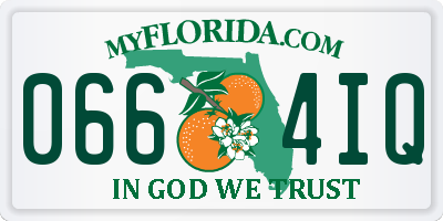 FL license plate 0664IQ