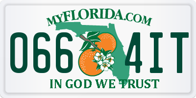 FL license plate 0664IT