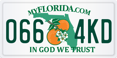 FL license plate 0664KD