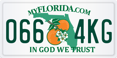 FL license plate 0664KG