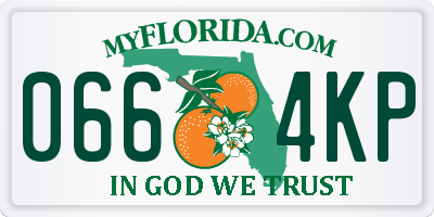 FL license plate 0664KP