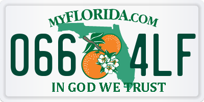FL license plate 0664LF